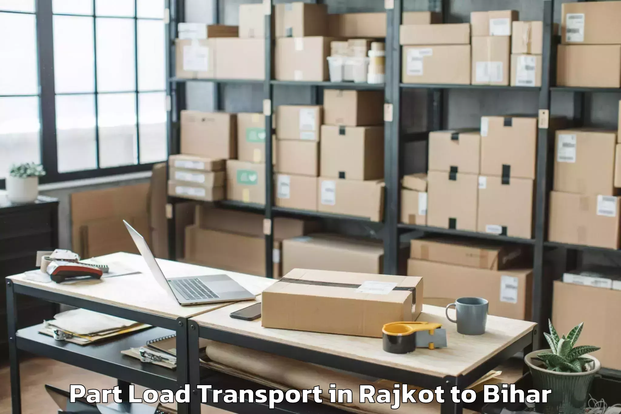 Leading Rajkot to Manjhi Part Load Transport Provider